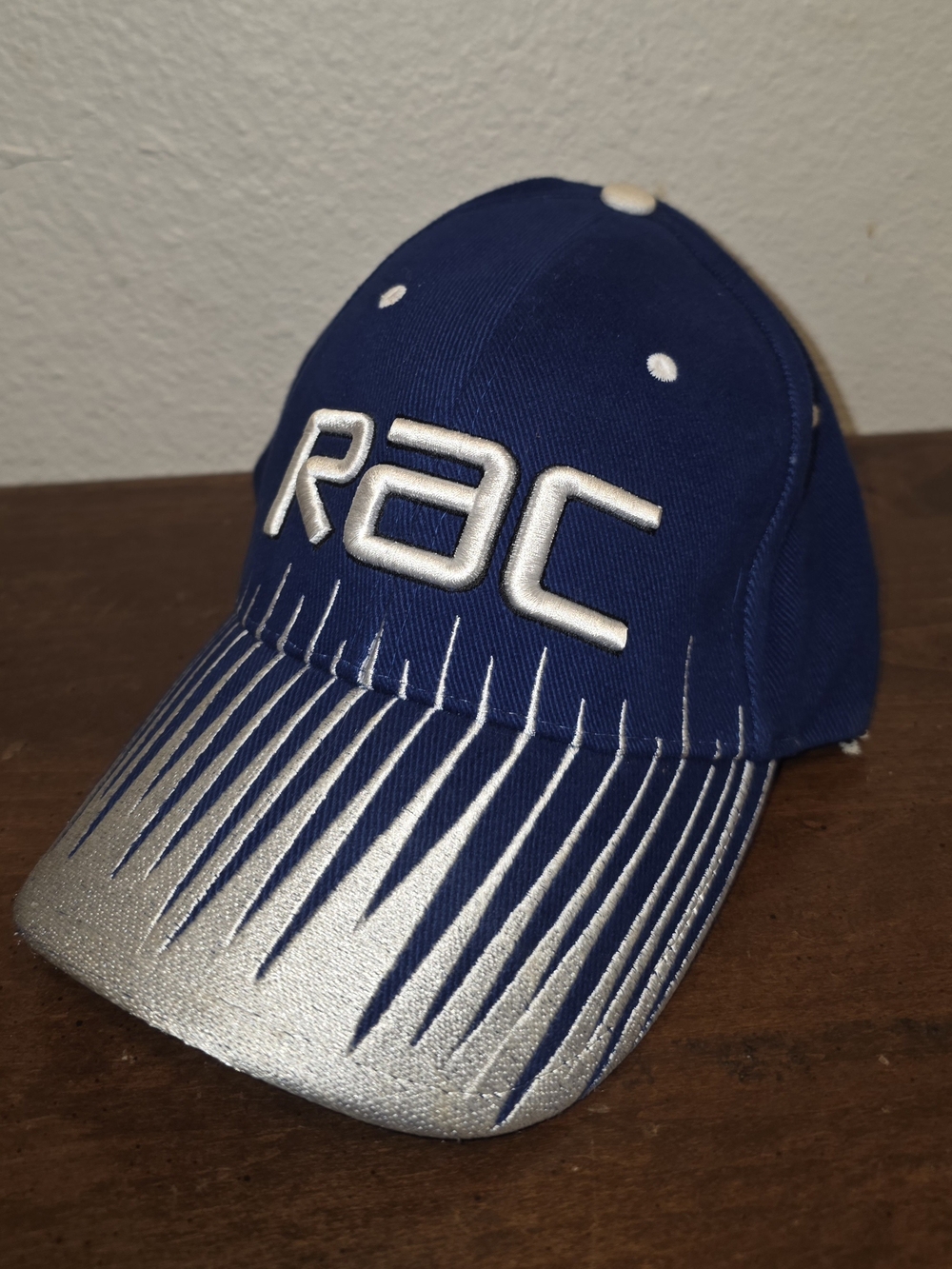 Velocity Sportswear Walker Racing NASCAR #15 RAC Blue Silver Adjustable Cap